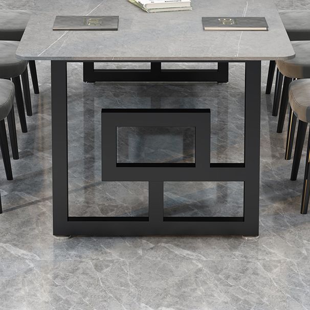 Escritorio de oficina de estilo industrial Rectangle de piedra sinterizada para la oficina