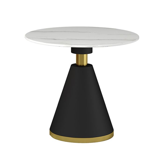 Metal Modern Round Indoor Table Sintered Stone Table for Kitchen Clearhalo 'Dining Tables & Seating' 'Dining Tables' 'dining_table' 'furn' 'furn_dining_table' 'Furniture' 'Kitchen & Dining Furniture' 1200x1200_6de65461-3949-44b6-ac6c-e72f2c10a069