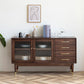 Contemporary Sideboard Cabinet Solid Wood Sideboard Table 55.12 "L x 15.75 "W x 31.50 "H Clearhalo 'buffet_sideboard' 'Buffets & Sideboards' 'furn' 'furn_buffet_sideboard' 'Furniture' 'Kitchen & Dining Furniture' 1200x1200_6de68253-39e8-438e-aec2-68a226b60df9