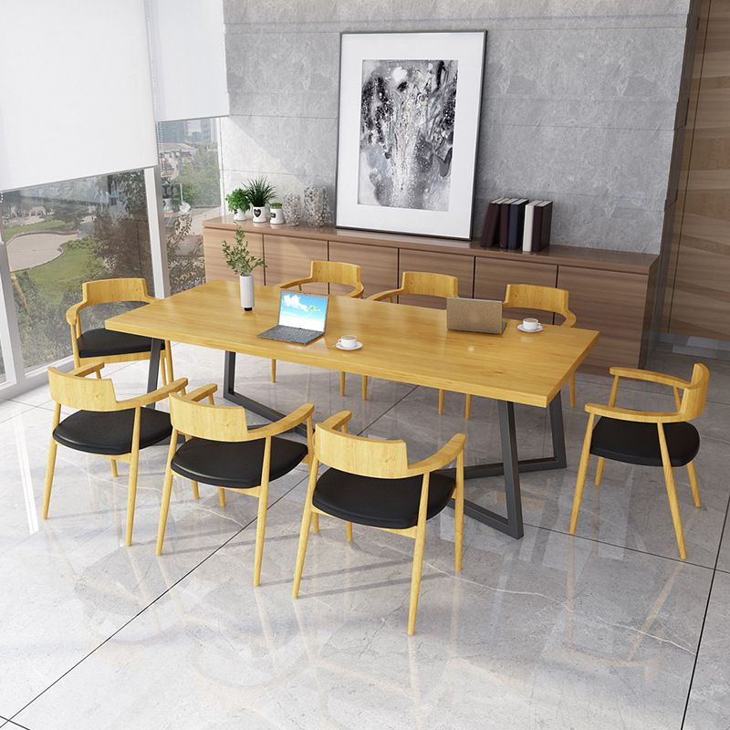 Juego de comedores industriales para el hogar 1/2/9 piezas de mesa de comedor de madera maciza juego