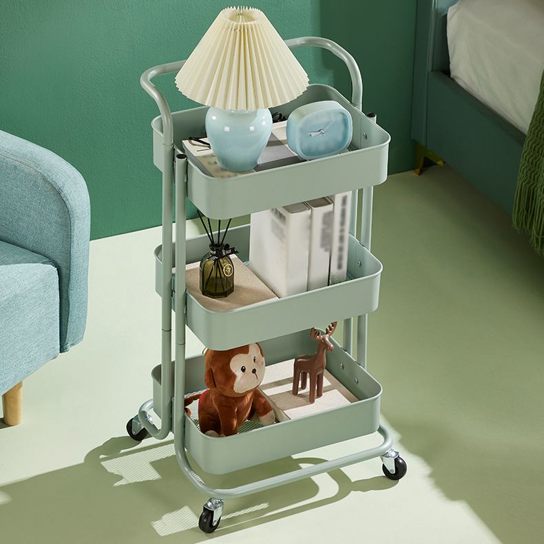 Steel Contemporary Vertical Bookshelf with Caster Wheels Bookshelf,17.7"L x 15"W x 32.3"H Clearhalo 'Bookcases' 'furn' 'furn_bookcases' 'Furniture' 'furniture_bookcases' 'kitchen' 'kitchen_bookcases' 'Living Room Furniture' 'Office Furniture' 1200x1200_6de76e20-c169-46a2-8c47-4e3dc29c93b1