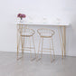 Scandinavian Style Counter Stool Upholstered Indoor Bar Stool with Footrest