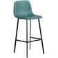 Contemporary Counter Stools Armless Leather Indoor Bar Stool with Iron Base Clearhalo 'Bar Furniture' 'Bar Stools' 'bar_stools' 'furn' 'furn_bar_stools' 'furniture_bar_stools' 'Kitchen & Dining Furniture' 'kitchen&dining_furn' 'kitchen' 'kitchen_furn' Furniture' 1200x1200_6de8ab83-37b0-42aa-921b-3ce150fd7e3a