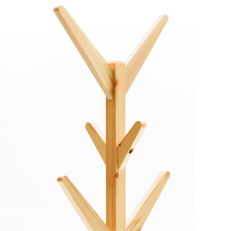 Wooden Hall Stand Entryway Hook Tripod Steady Hall Tree Coat Hanger Clearhalo 'Entry & Mudroom Furniture' 'furn' 'furn_hall_tree_coat_racks' 'Furniture' 'Hall Trees & Coat Racks' 'hall_tree_coat_racks' 1200x1200_6de8ac41-e69e-4f72-aa4f-434c8cd74fef