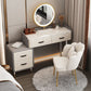 Glam Make-up Vanity Slate Top Vanity Dressing Table Set with Drawers