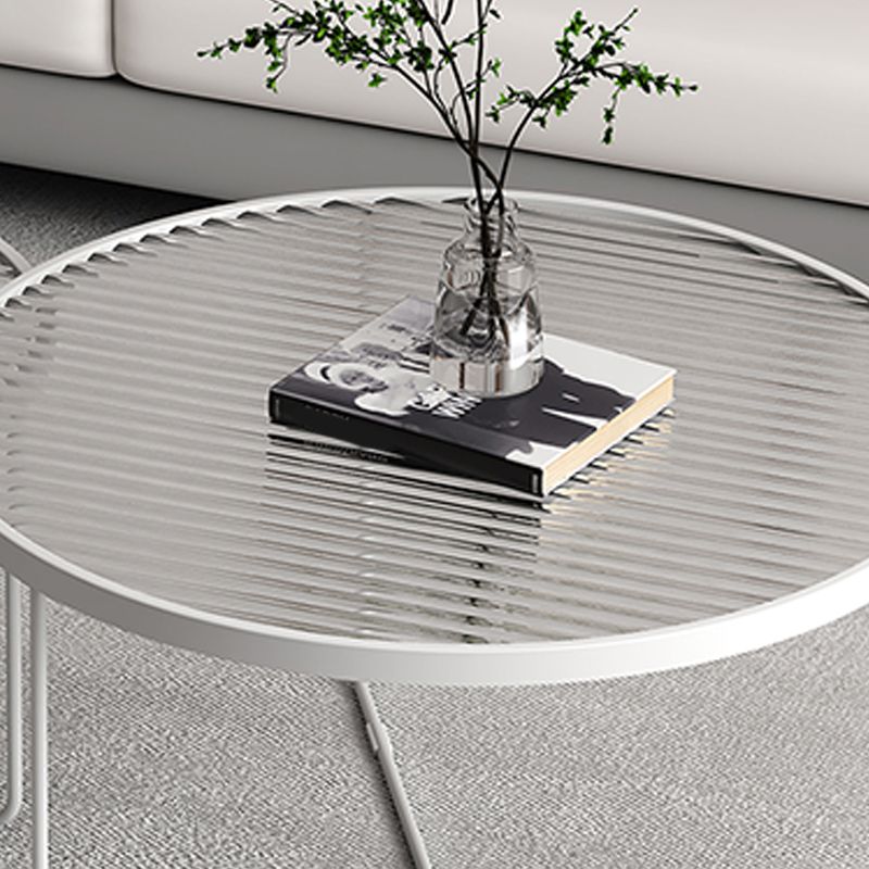 Trestle 2 Nesting Coffee Table Modern Tempered Glass 18'' Coffee Table Set Clearhalo 'Coffee & Accent Tables' 'Coffee Tables' 'coffee_tables' 'furn' 'furn_coffee_tables' 'Furniture' 'furniture_coffee_tables' 'Living Room Furniture' 1200x1200_6decdf16-a48e-4157-bcf6-2f6e4e12604e