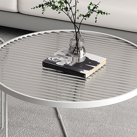 Trestle 2 Nesting Coffee Table Modern Tempered Glass 18'' Coffee Table Set Clearhalo 'Coffee & Accent Tables' 'Coffee Tables' 'coffee_tables' 'furn' 'furn_coffee_tables' 'Furniture' 'furniture_coffee_tables' 'Living Room Furniture' 1200x1200_6decdf16-a48e-4157-bcf6-2f6e4e12604e