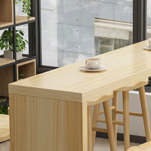 1/5/9 stuks eigentijdse rechthoek vaste houten pubtafel met hoge ontlasting