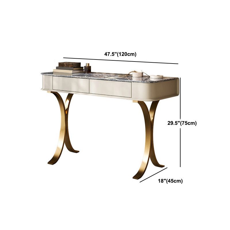 29,53 "hoher Waschtisch mit Stuhl, 2 Schubladen Make -up -Eitelkeitsverkederstisch