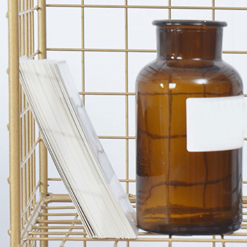 Modern Closed Back Book Shelf Metal Bookcase for Living Room Clearhalo 'Bookcases' 'furn' 'furn_bookcases' 'Furniture' 'Office Furniture' 1200x1200_6ded6d1b-2eb5-48bf-a37a-ca511f4b47d1