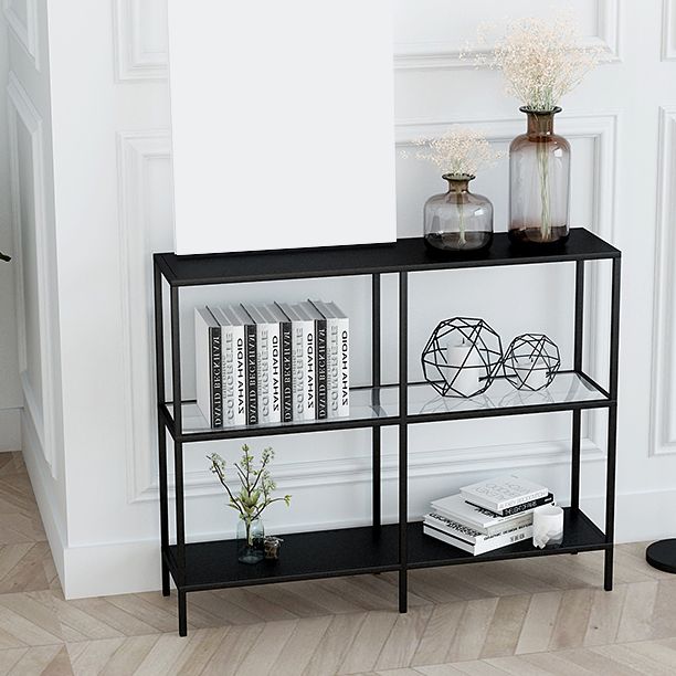 Tabella dell'accento console contemporanea a 3 battitura tavolo da divano console di finitura antica in metallo