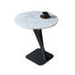 20.47" Tall Contemporary Style Side End Table Metal Pedestal Round Sofa Side Accent Table