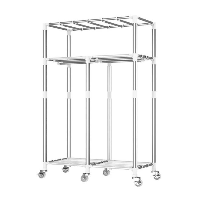 Placard de garde-robe moderne avec étagères armoire de garde-robe en acier avec jambes