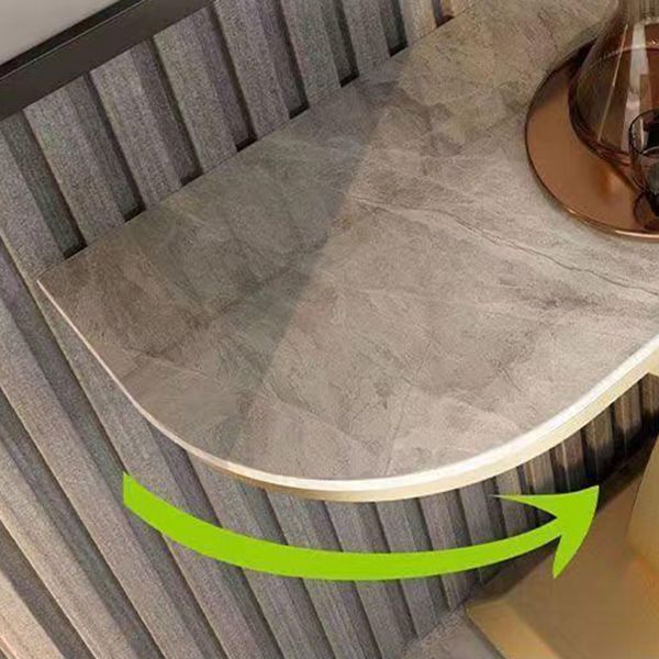 Table accent de console contemporaine Half Moon Table de la console finition antique