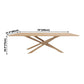 Rectangle Oak Solid Wood Table in Nature Modern Dining Table with Wooden Pedestal Clearhalo ' dining_table' 'Dining Tables & Seating' 'Dining Tables' 'furn' 'furn_dining_table' 'Furniture' 'furniture_dining_table' 'Kitchen & Dining Furniture' 'kitchen&dining_furn' 'kitchen' 'kitchen_dining_table' 1200x1200_6df0422f-483e-4e5a-94ae-22bf9e6aa703