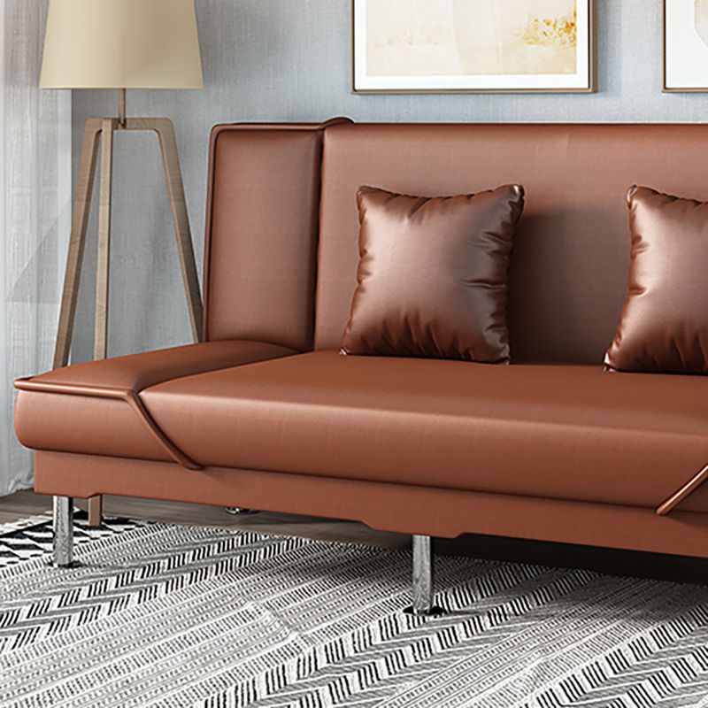 Armless Settee with Cotton Blend 19.68" W Convertible Sleeper Sofa for Living Room Clearhalo 'furn' 'furn_sofas' 'Furniture' 'furniture_sofas' 'kitchen' 'kitchen_sofas' 'Living Room Furniture' 'Sofa' 'sofas' 1200x1200_6df0f872-319b-4e78-8f9f-56018a554302