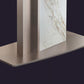 Luxury Sintered Stone Top Dining Table Rectangle Table with Metal Pedestal in Rose Gold Clearhalo ' dining_table' 'Dining Tables & Seating' 'Dining Tables' 'furn' 'furn_dining_table' 'Furniture' 'furniture_dining_table' 'Kitchen & Dining Furniture' 'kitchen&dining_furn' 'kitchen' 'kitchen_dining_table' 1200x1200_6df11999-3c24-44ba-8286-f1169695a8f5