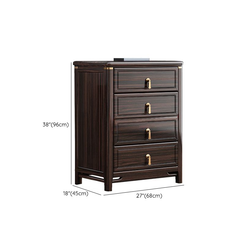 Glam Solid Wood Storage Chest Home Chest in Brown with Drawers Clearhalo 'Bedroom Furniture' 'Dressers & Chests' 'dressers_chests' 'furn' 'furn_dressers_chests' 'Furniture' 1200x1200_6df19a5a-566c-4b3c-af0a-d44b976d9f46