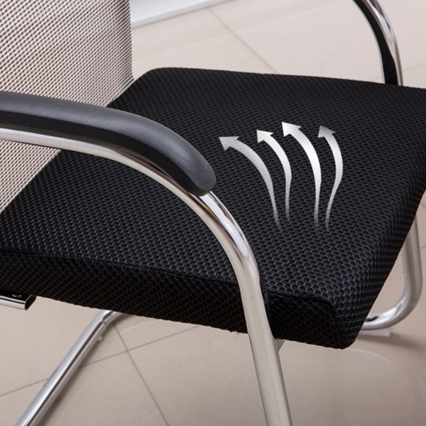 Medium/High Back Office Chair Metal Leg Mesh Back Sponge Cushion Office Chair Clearhalo 'furn' 'furn_office_chair' 'Furniture' 'furniture_office_chair' 'Office Chairs' 'Office Furniture' 'office_chair' 1200x1200_6df1daf9-7c0e-44a2-bb71-98b8f22d6a9b