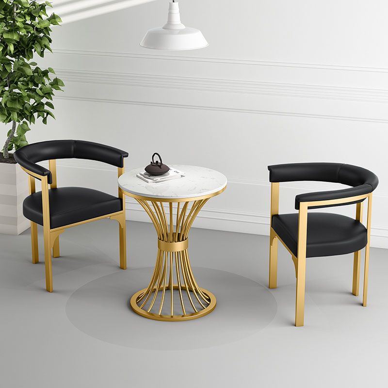 Glam Metal Dining Room Chair Armless Open Back Dining Side Chair for Restaurant Use Clearhalo 'Dining Chairs' 'Dining Tables & Seating' 'dining_chair' 'furn' 'furn_dining_chair' 'Furniture' 'Kitchen & Dining Furniture' 1200x1200_6df2eeb3-f697-42dc-b3cc-29aad10480ea