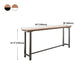 Brown Modern Style Bar Table in Metal and Wood Outdoor Bar Table Clearhalo 'Bar Furniture' 'Bar Tables' 'bar_tables' 'furn' 'furn_bar_tables' 'Furniture' 'furniture_bar_tables' 'Kitchen & Dining Furniture' 1200x1200_6df6abf2-0387-4e9d-b6ff-daf1f92d75ee