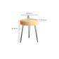 Bois rond scandinave café café métal 3 pieds/table basse 4 pieds