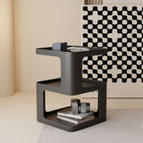 Ultra-Modern Side End Snack Table with Metal Shelves Bedroom Side Table Clearhalo 'Coffee & Accent Tables' 'End & Side Tables' 'end_side_tables' 'furn' 'furn_end_side_tables' 'Furniture' 'Living Room Furniture' 1200x1200_6df768e8-f296-492a-9886-9aaa708f12e3