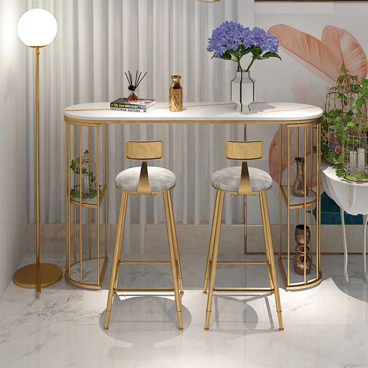 Round Scandinavian Low Back Counter & Bar Stool Metal Counter Chair with Cushion Clearhalo 'Bar Furniture' 'Bar Stools' 'bar_stools' 'furn' 'furn_bar_stools' 'Furniture' 'furniture_bar_stools' 'Kitchen & Dining Furniture' 1200x1200_6df79f21-baec-4a7b-9ec2-52f4e37d8dec