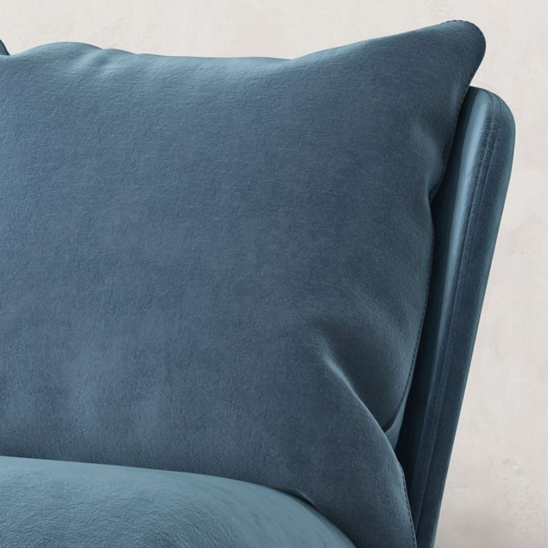 26.77"L x 26.38"W x 29.53"H Velvet Slipper Chair,Modern Armless Chair for Living Room Clearhalo 'Accent Chairs' 'accent_chairs' 'Chairs & Seating' 'furn' 'furn_accent_chairs' 'Furniture' 'Living Room Furniture' 1200x1200_6df7b277-3cc0-49ae-bee5-79729a88ff1d