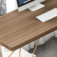 Glam Style Office Desk Solid Wood L-Shaped Desk with Gold Frame Clearhalo 'furn' 'furn_office_desk' 'Furniture' 'furniture_office_desk' 'Office Desks' 'Office Furniture' 'office_desk' 1200x1200_6df7e771-5871-4bad-9ce7-c4c80daabf46