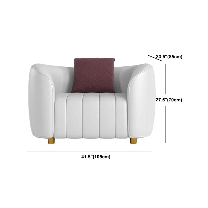 22.83" Wide Tuxedo Arm Sofa White Standard Sofa for Living Room Clearhalo 'furn' 'furn_sofas' 'Furniture' 'Living Room Furniture' 'Sofa' 'sofas' 1200x1200_6df914bb-3e3c-43c0-b4e2-f70838d9ab49