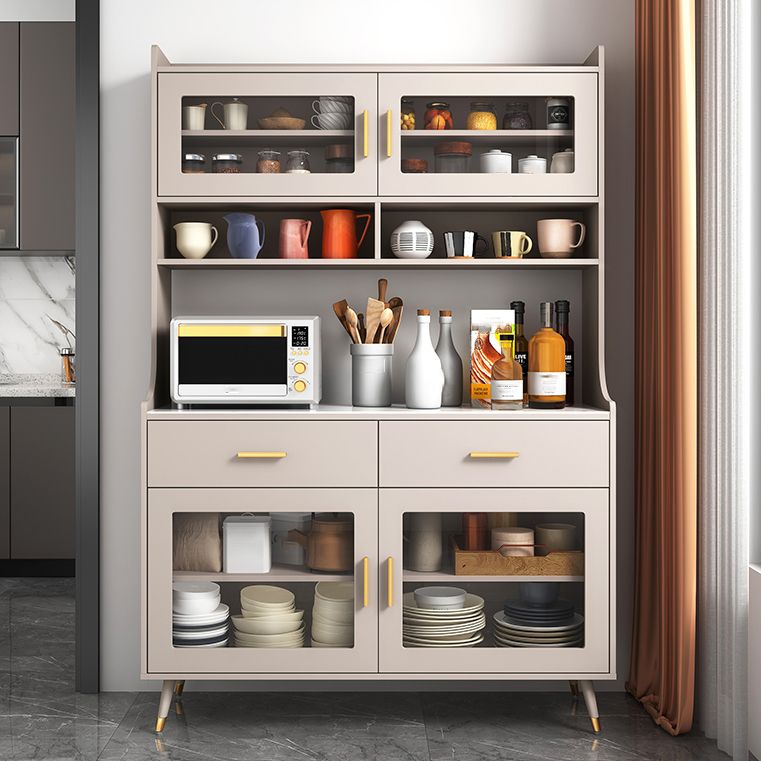 Gabinete parador de sala de estar Gamam Credenza con cajones y almacenamiento