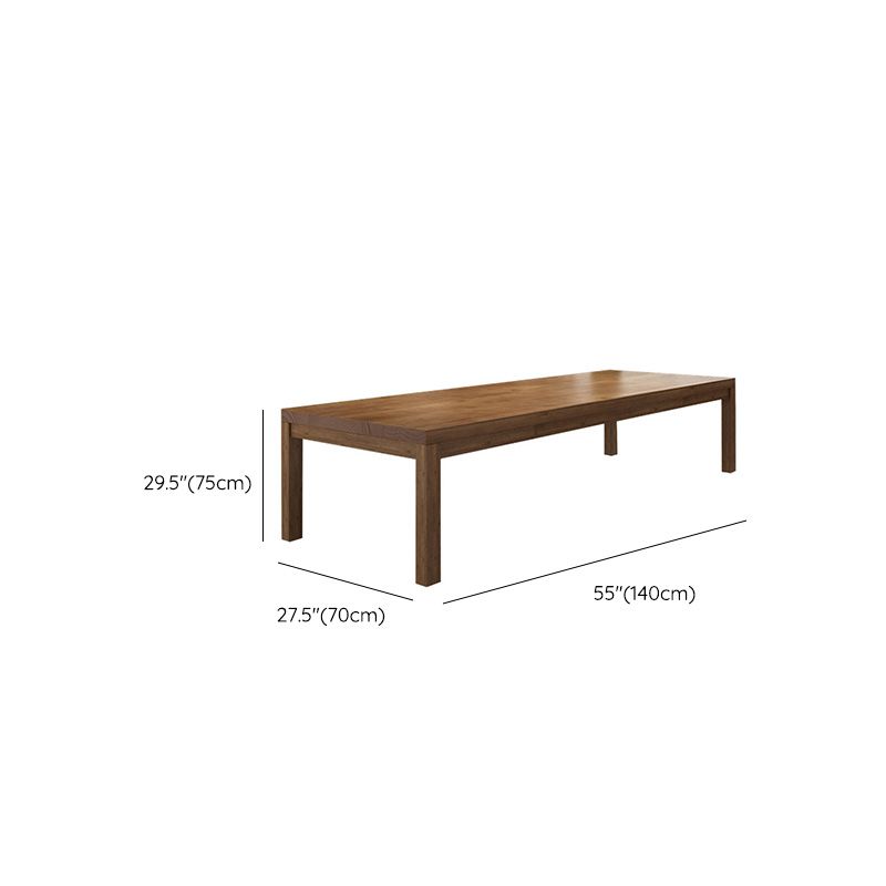 Modern Solid Wood Rectangular Writing Desk Parsons Base 29.53" Tall Office Desk Clearhalo 'furn' 'furn_office_desk' 'Furniture' 'Office Desks' 'Office Furniture' 'office_desk' 1200x1200_6dfa6824-e191-478b-87d6-d0e8c09e026d