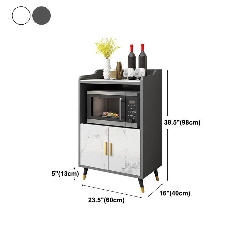 MODERNA STONE MODERNA 38,5 "H Server buffet per sala da pranzo sideboard con archiviazione aperta