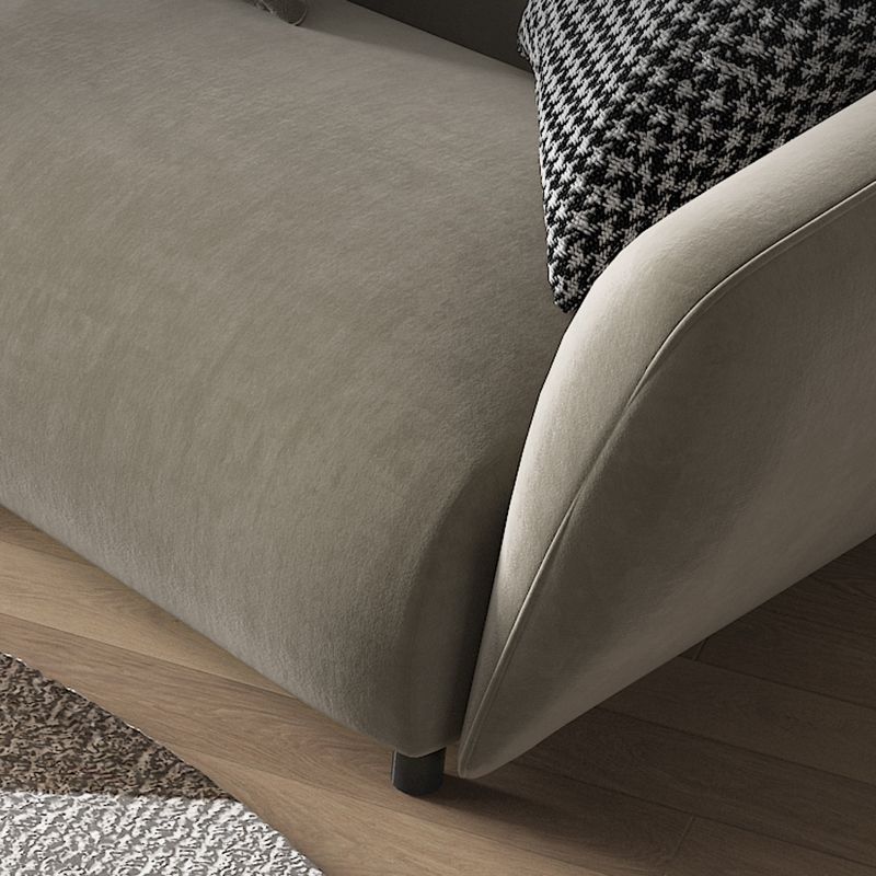 28.3" Linen/Microfiber/Faux Leather Square Arm Sofa& Chaise Lounge for Living Room Clearhalo 'furn' 'furn_sectionals' 'Furniture' 'furniture_sectionals' 'kitchen' 'kitchen_sectionals' 'Living Room Furniture' 'Sectionals' 1200x1200_6dfbdc0a-a7dc-40a9-bd8d-33d744f1c1b2