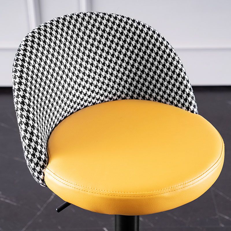 Contemporary Adjustable Height Footrest Barstool Matte Finish Upholstered Stool Clearhalo 'Bar Furniture' 'Bar Stools' 'bar_stools' 'Furniture' 'furniture_bar_stools' 'Kitchen & Dining Furniture' 1200x1200_6dfc7ab4-79ab-467e-98ed-3ec2dec08153