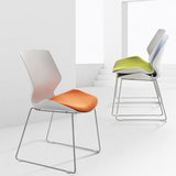 19 "brede eigentijdse bureaustoelwit No Wheels Bure stoel