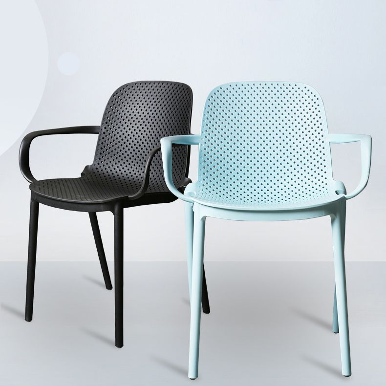 Contemporary Style Plastic Dining Armchair Multicolor Stackable Dining Chair Clearhalo ' kitchen&dining_furn' 'Dining Chairs' 'Dining Tables & Seating' 'dining_chair' 'furn' 'furn_dining_chair' 'Furniture' 'furniture_dining_chair' 'Kitchen & Dining Furniture' 'kitchen' 1200x1200_6dfcc13f-714f-4509-b71f-aac120b7c3d0
