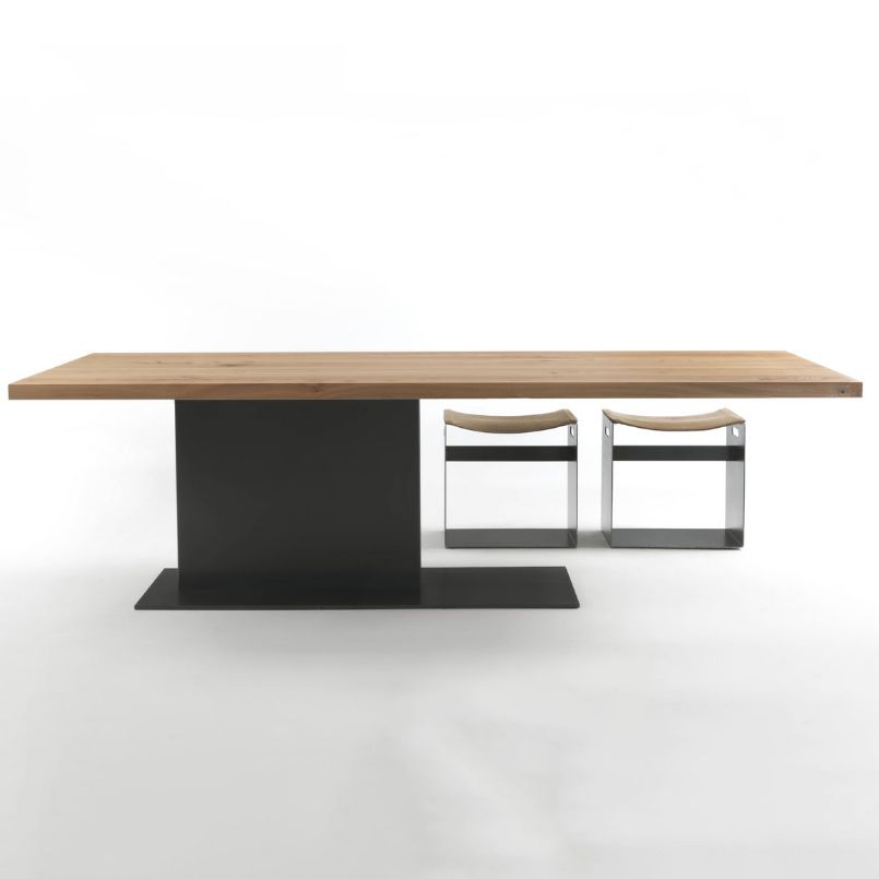Modern Solid Wood Kitchen Dining Table Rectangle Standard Dining Table with Pedestal Base Clearhalo ' dining_table' 'Dining Tables & Seating' 'Dining Tables' 'furn' 'furn_dining_table' 'Furniture' 'furniture_dining_table' 'Kitchen & Dining Furniture' 'kitchen&dining_furn' 'kitchen' 'kitchen_dining_table' 1200x1200_6dfcecb5-ef2d-443f-8476-57ab37741950