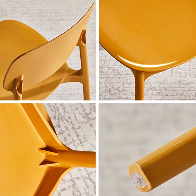 Minimalist Style Stackable Plastic Side Chair Colorful Armless Dining Chairs for Home Use Clearhalo ' kitchen&dining_furn' 'Dining Chairs' 'Dining Tables & Seating' 'dining_chair' 'furn' 'furn_dining_chair' 'Furniture' 'furniture_dining_chair' 'Kitchen & Dining Furniture' 'kitchen' 1200x1200_6dfd194c-18e7-42a3-9e68-2fb69090d44a