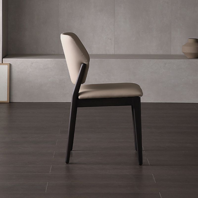Faux Leather Dining Side Chair Modern Kitchen Side Dining Chairs