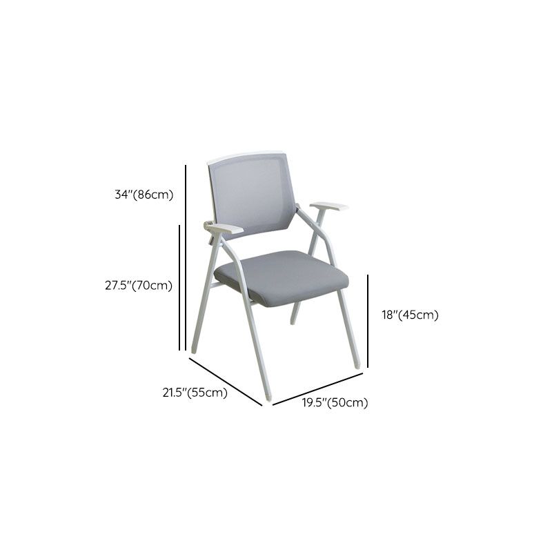 Contemporary Fixed Arms Conference Chair Mesh-back Task Chair for Office Clearhalo 'furn' 'furn_office_chair' 'Furniture' 'Office Chairs' 'Office Furniture' 'office_chair' 1200x1200_6dff72b9-a284-48ba-9077-833ea657e427