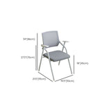 Contemporary Fixed Arms Conference Chair Mesh-back Task Chair for Office Clearhalo 'furn' 'furn_office_chair' 'Furniture' 'Office Chairs' 'Office Furniture' 'office_chair' 1200x1200_6dff72b9-a284-48ba-9077-833ea657e427