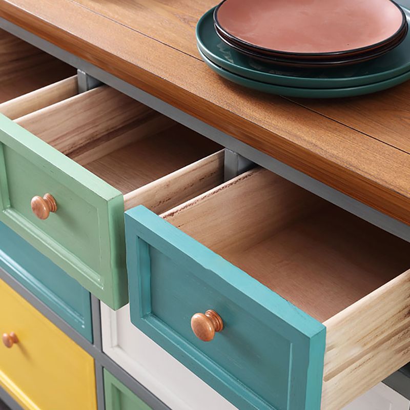 Tradizionale torace in legno in legno in legno cassa di stoccaggio con multi