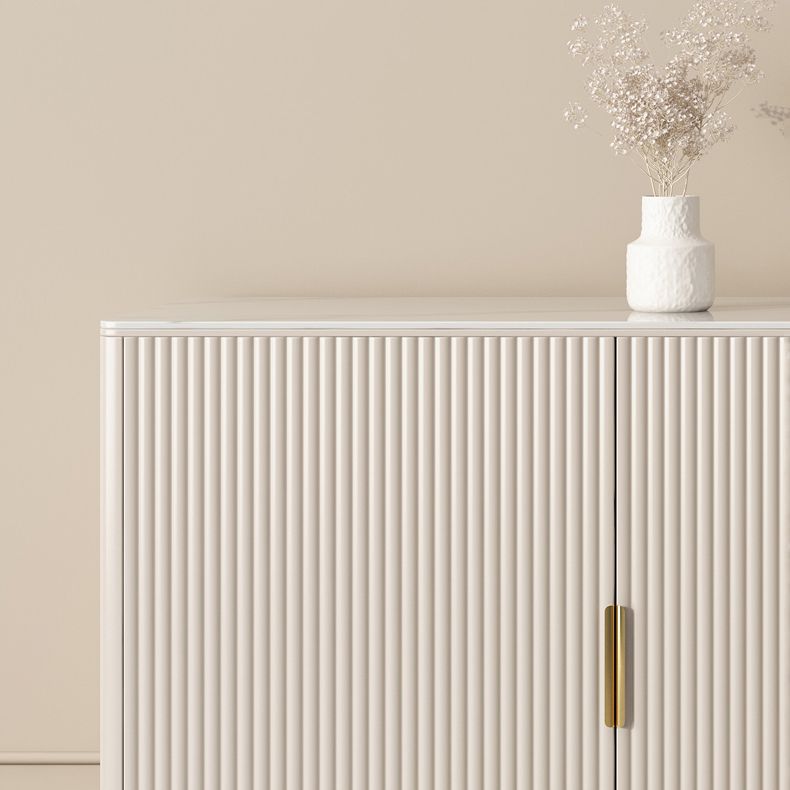 Gabinete de lado de piedra del aparador contemporáneo con cajones para la cocina