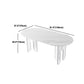 Designer Style Acrylic Dining Room Set 1/2/5 Pieces Rectangular Dining Set