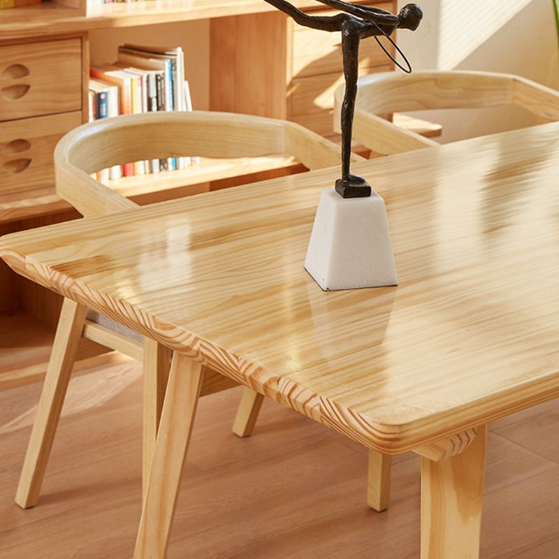 Bureau de bureau en bois contemporain Bureau de tâche de forme rectangulaire pour le bureau