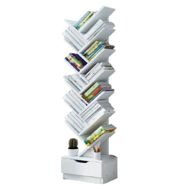 7.87"W Bookshelf Closed Back Contemporary Style Bookcase for Office Home Clearhalo 'Bookcases' 'furn' 'furn_bookcases' 'Furniture' 'Office Furniture' 1200x1200_6e036548-11d7-4b8e-b1b0-34138099a991