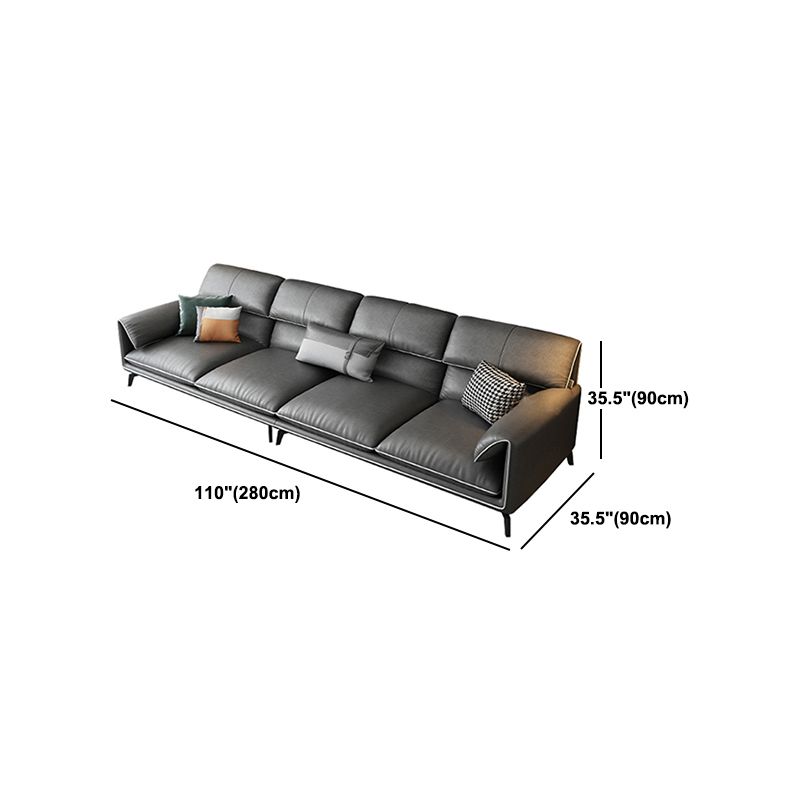 Contemporary Stain-Resistant Faux Leather for Living Room Sofa