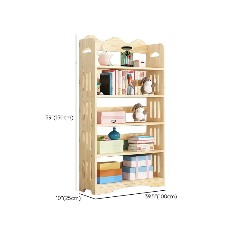 Open Back Standard Bookshelf Wooden Contemporary Bookcase with Shelves Clearhalo 'Bookcases' 'furn' 'furn_bookcases' 'Furniture' 'Office Furniture' 1200x1200_6e04cc44-55a3-4785-88e8-291f4ef1ef2a